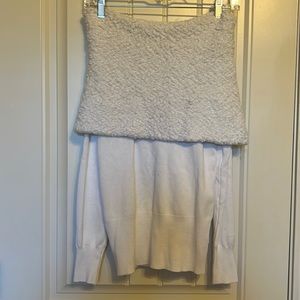 Sherpa lined off the shoulder top